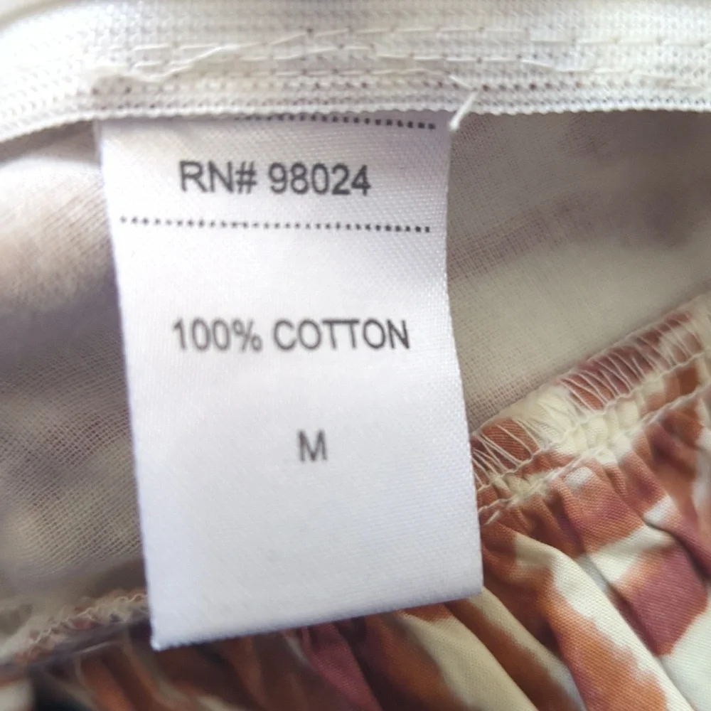 Anthropologie Love the Label Smocked Puff-Sleeve Blouse M